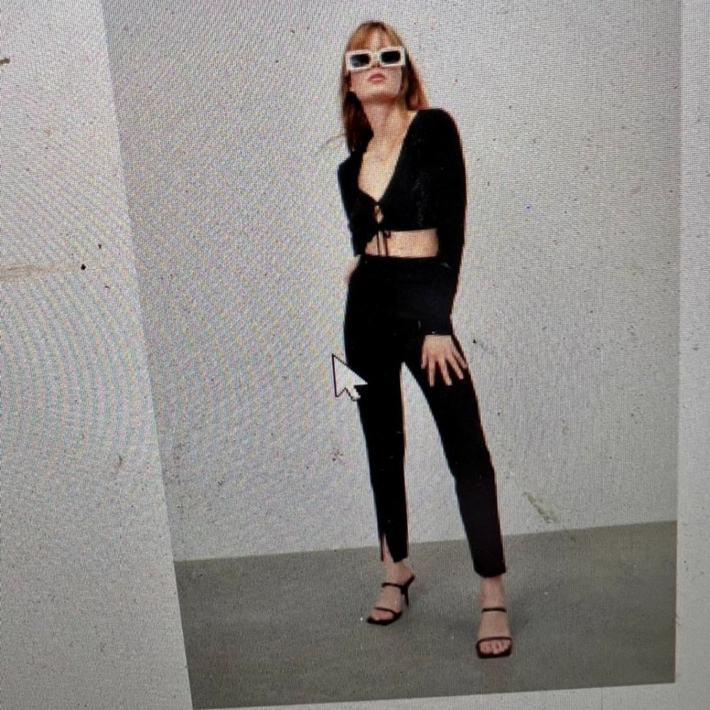 AWESOME Zara black leggings/pants for Fall, super cute, on trend, GREAT BUY!